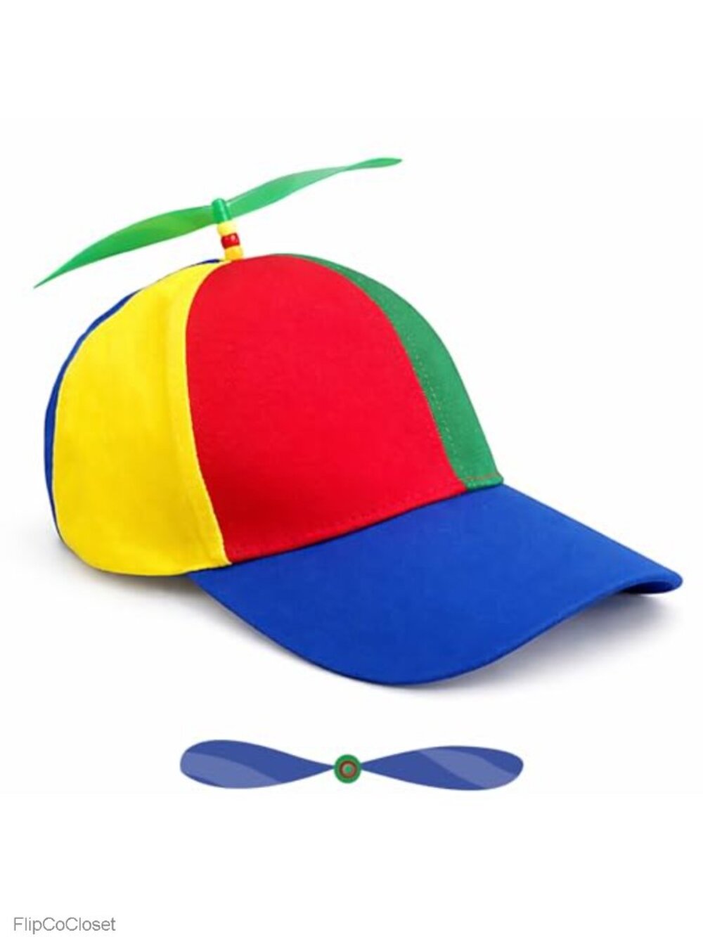 Colorful Propeller Hat Funny Adjustable Snapback Baseball Cap with Spinning